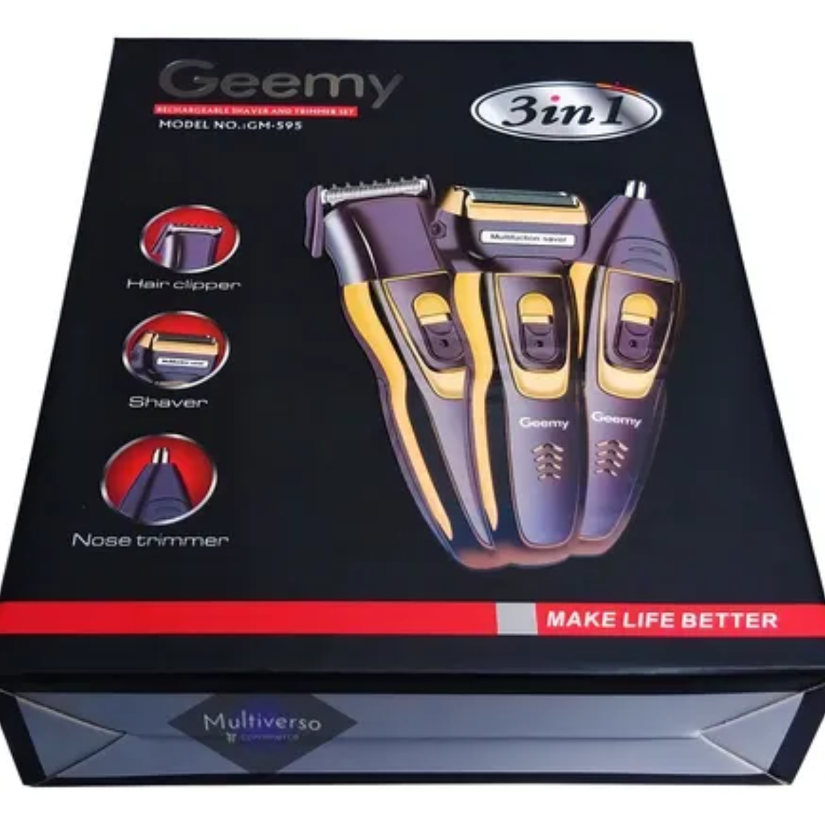 Miniatura 2 de Maquina De Afeitar 3 En 1 Geemy